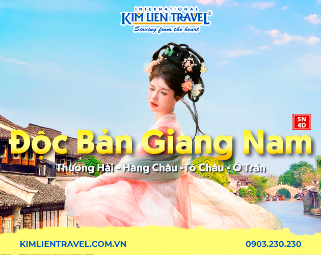 Tour Thượng Hải - Hàng Châu - Tô Châu - Ô Trấn 5N4Đ