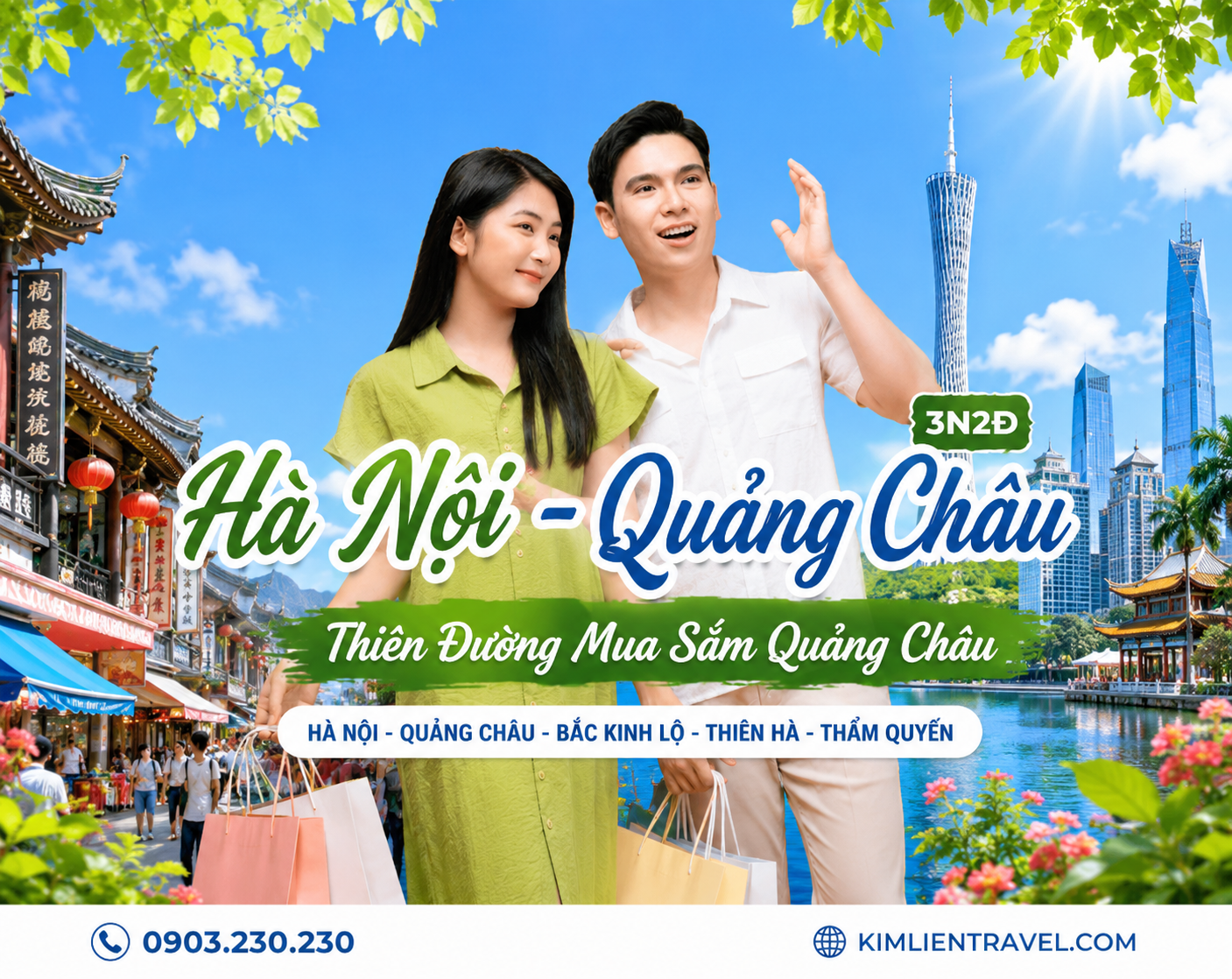 Tour Hà Nội - Quảng Châu 3N2Đ (Thiên Đường Mua Sắm Quảng Châu)
