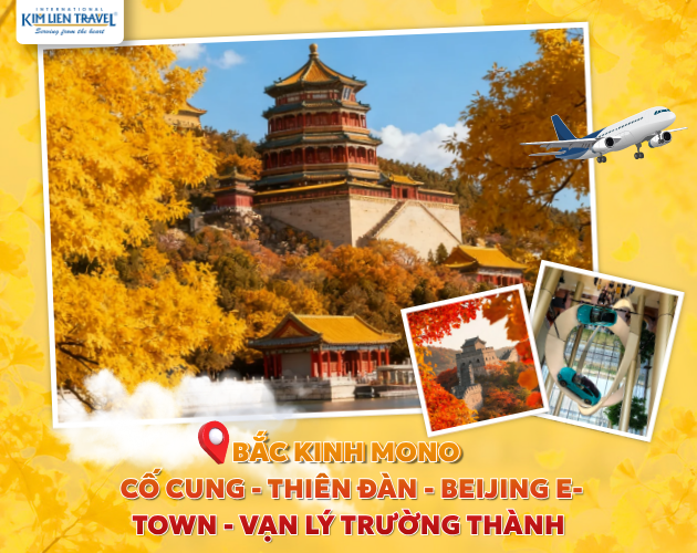 Tour Hà Nội - Bắc Kinh - Hà Nội 5N4Đ (Bay CA)