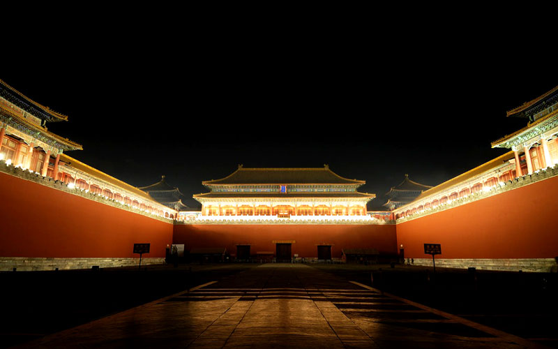 Cố Cung Bắc Kinh khi về đêm