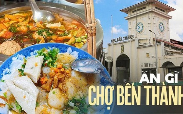 Chợ Bến Thành còn nổi tiếng là thiên đường ẩm thực