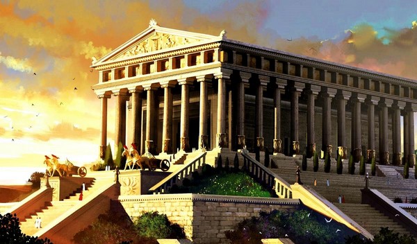 Vẻ đẹp kiến trúc của đền thờ Artemis gây choáng ngợp bởi kích thước khổng lồ