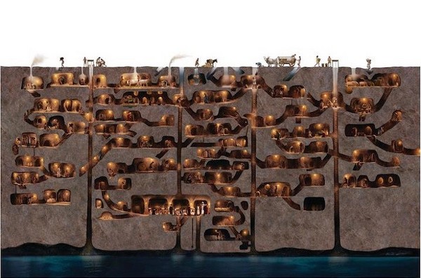 Khi bước vào Kaymakli Underground City, du khách sẽ cảm nhận được sức sống mãnh liệt