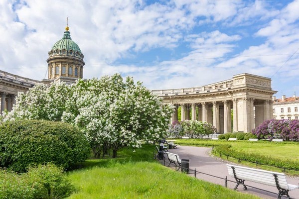 Thánh đường Kazan là một trong những biểu tượng nổi bật của Saint Petersburg