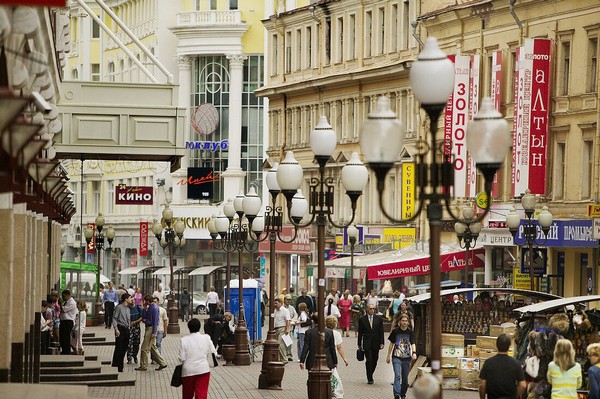 Phố cổ Arbat tựa như một góc riêng của Moscow