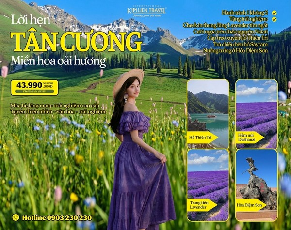 Tour Bắc Tân Cương: Hà Nội - Urumqi - Nalati - Sayram - Bole - Sa Mạc Muttar - Hẻm Dushanzi - Thiên Sơn Thiên Trì - Hỏa Diệm Sơn 8N7Đ (Bay CZ)
