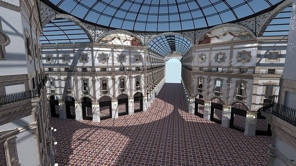 Galleria Vittorio Emanuele II hiện ra như một viên ngọc quý giữa lòng Thành phố Milan