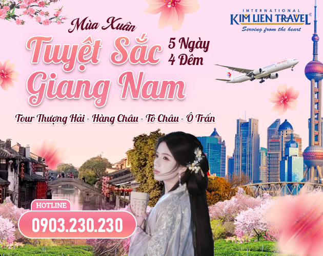 Tour Hà Nội - Thượng Hải - Hàng Châu - Tô Châu - Ô Trấn 5N4Đ (Bay MU)