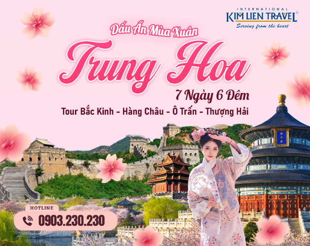 Tour Hà Nội - Bắc Kinh - Hàng Châu - Ô Trấn - Thượng Hải 7N6Đ (Bay CA)