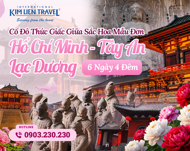 Tour TP Hồ Chí Minh - Tây An - Lạc Dương 6N4Đ (Bay MU) - Không Shopping