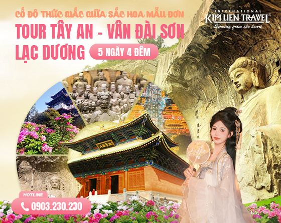 Tour Tây An - Vân Đài Sơn - Lạc Dương - Tây An 5N4Đ (Bay MU) - No Shopping