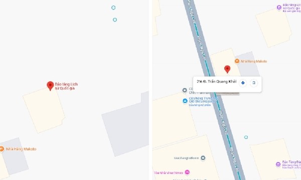 Bảo tàng Lịch sử quốc gia tọa lạc tại hai địa điểm trung tâm