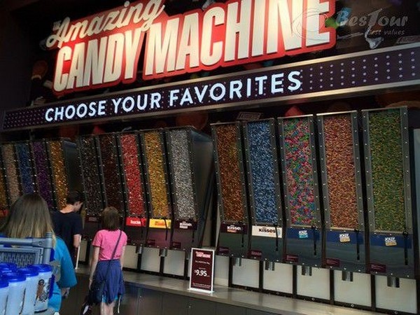 Hershey’s Chocolate World tọa lạc tại vị trí đắc địa