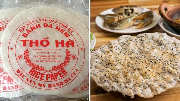 Bánh đa Thổ Hà có hai loại chính: bánh đa dừa béo ngậy và bánh đa nem dẻo thơm