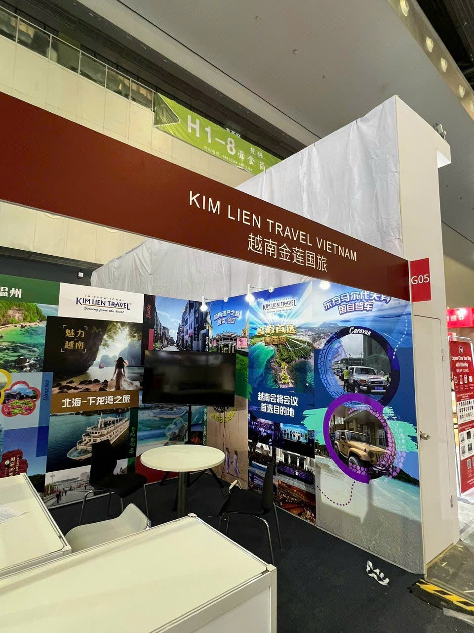 Gian hàng G05 của Kim Liên Travel tại ITB China 2024