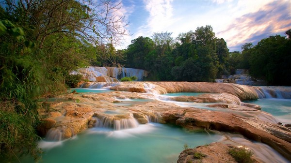 Thác Nước Xanh Chiapas Mexico