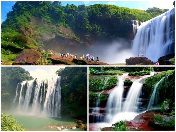 Khu danh thắng Xích Thủy được bao bọc bởi những dãy núi cao