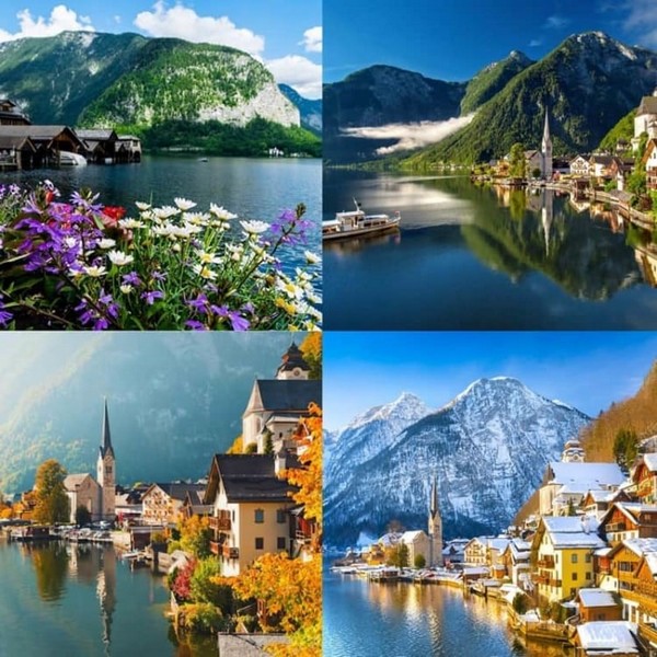 Làng cổ Hallstatt mỗi mùa mang một nét đẹp riêng