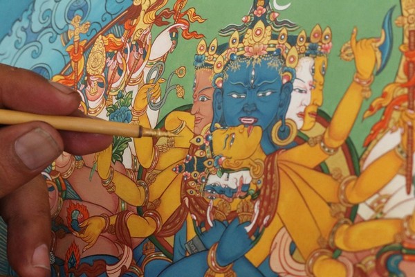 Thangka là pháp khí của sự hành trì – một công cụ hỗ trợ không thể thiếu