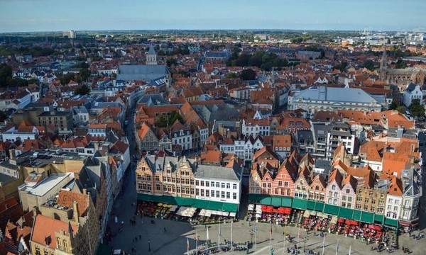 Bruges nổi bật với các công trình kiến trúc mang đậm dấu ấn lịch sử