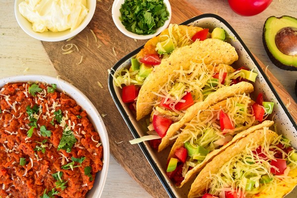 Tacos với nhiều loại nhân khác nhau là món ăn không thể bỏ lỡ