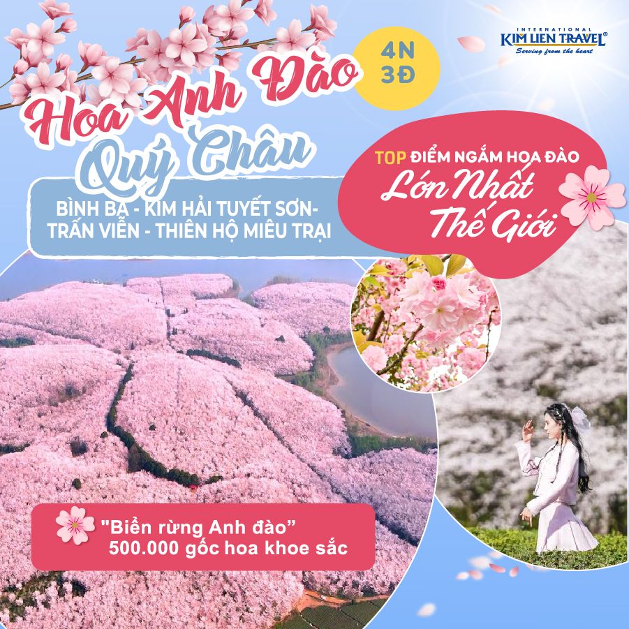 Tour Bình Bá - Kim Hải Tuyết Sơn - Trấn Viễn - Thiên Hộ Miêu Trại 4N3Đ 1