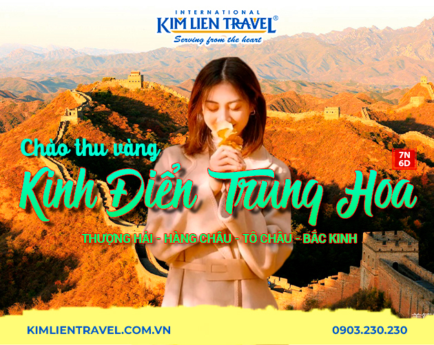 Tour Thượng Hải - Hàng Châu - Tô Châu - Bắc Kinh 7N6Đ (Bay Thẳng CA)