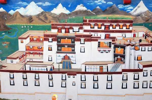 Tu viện Samding Tây Tạng gợi lên hình ảnh Cung điện Potala huyền thoại