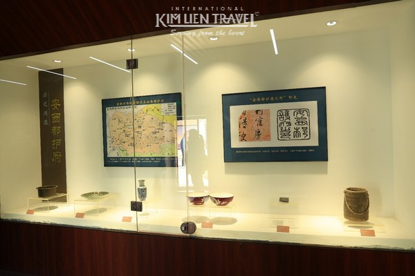 Trái tim của quần thể kiến trúc chính là khu trưng bày di vật